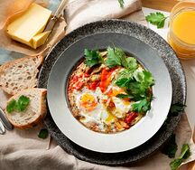 Шакшука с печёными овощами