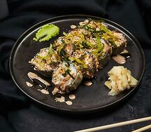 Темпура ролл Понзу с курицей