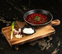 Домашний борщ с говядиной