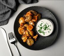 Лисички с картофелем