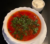 Борщ с говядиной