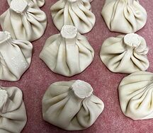 Хинкали с говядиной и свининой