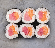Ролл с лососем и тунцом