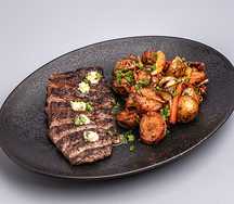 Говядина с чесночным маслом