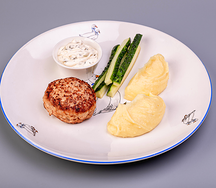 Куриная котлета с пюре