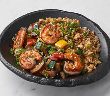 Вок Рис с креветками