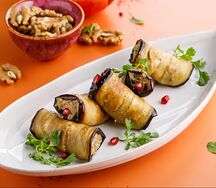 Рулетики из баклажанов по-грузински