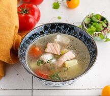 Грузинский рыбный суп с тархуном