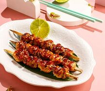 Куриные шашлычки в соусе унаги-терияки