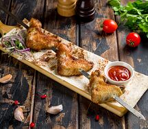 Шашлык из куриных крыльев
