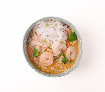 Рамен с креветками и кокосовым молоком