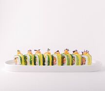 Лосось, манго, кимчи