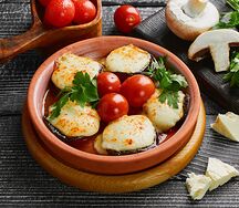 Шампиньоны с сыром