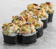 Запеченный ролл с мидиям (medium spicy)