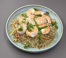 Wok Рис с тигровыми креветками