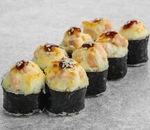Запеченный ролл с лососем (medium spicy)