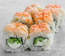 Ролл Филадельфия с креветкой сверху