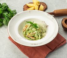 Тальятелле с копченой курицей