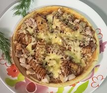 Пицца с двойным мясом