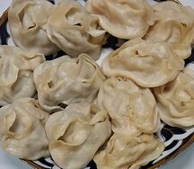 Манты с рубленой говядиной