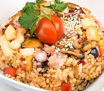 Тяхан с морепродуктами