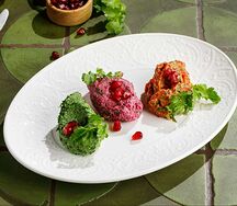 Пхали из запеченного перца