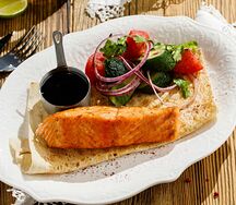 Лосось на углях