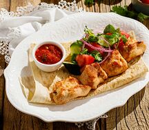 Шашлык из куриного филе