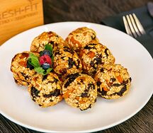 Печенье овсяное с бананом и сухофруктами