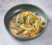Тальятелле с цыплёнком и грибами