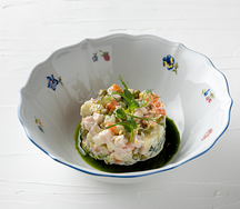 Оливье с ветчиной Заячьи ушки