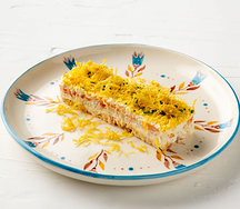 Салат Мимоза с копченой семгой