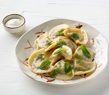 Вареники с картофелем и белыми грибами