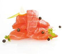 Дополнительно лосось для Wok