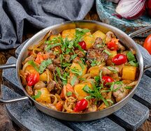 Потроха куриные по-домашнему