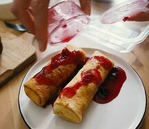 Блинчики с творогом