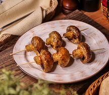 Шампиньоны на мангале