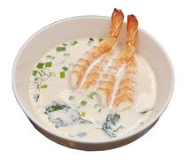 Сливочный суп с креветкой