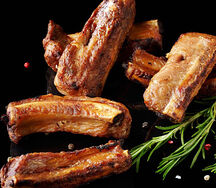 Свиные ребра патронташ