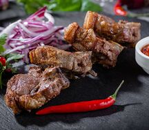 Шашлык из почечной части ягненка