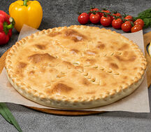 Пирог с курицей и зеленью