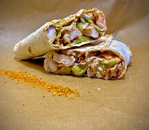 Шаурма с куриной грудкой барбекю