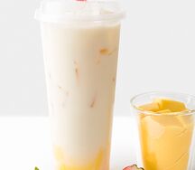 Молочный чай с пуддингом 