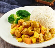 Карри с курицей и рисом