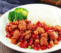 Рис с острой курицей
