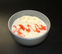 Каша овсяная с бананом