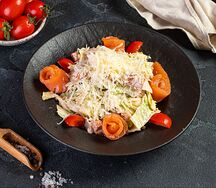 Салат Цезарь с семгой