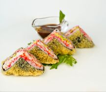 Дельта с соусом массон