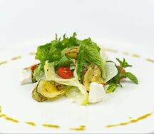 С цукини, брынзой и мятой