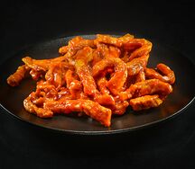 Խմորապատ խոզի միս սոուսում